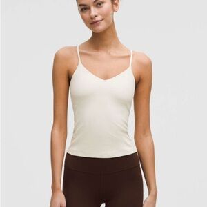 Lululemon Align Waist-Length Cami Tank Top *A/B Cup Light Ivory